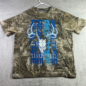 Realtree Camouflage Shirt Men XL Graphic Tee Camo Hunting Outdoors Short Sleeve